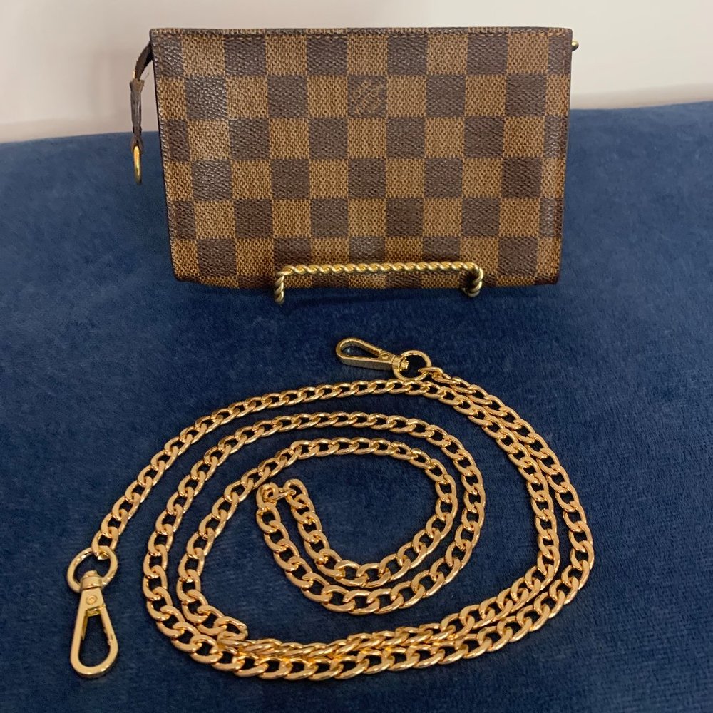 Louis Vuitton Brown Damier Ebene Toiletry 19 Pouch Bag